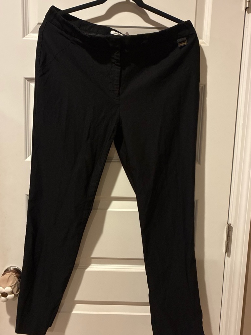 Calvin Klein Black Straight-Leg Dress Pants